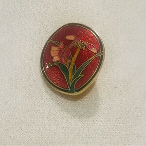 Vintage Cloisonné Brooch